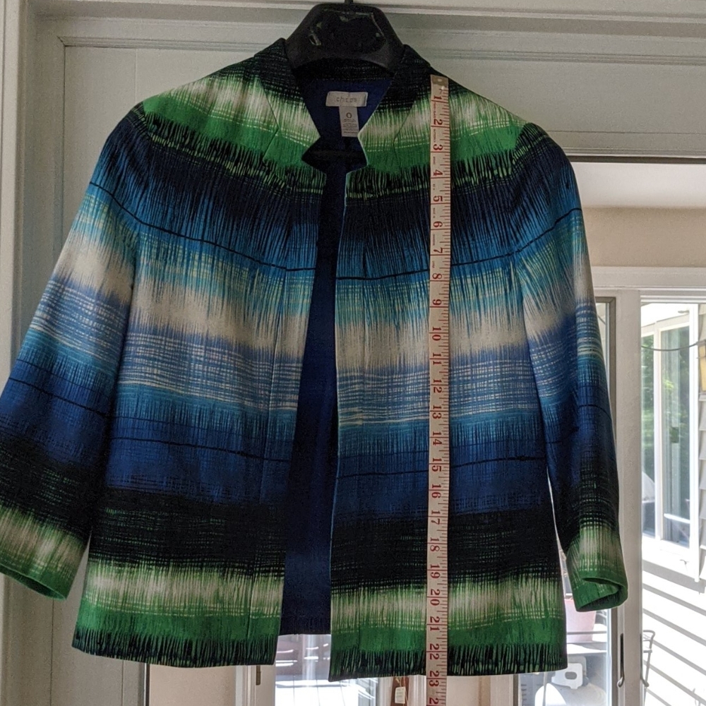Splashy Nautical Colors Chico's jacket